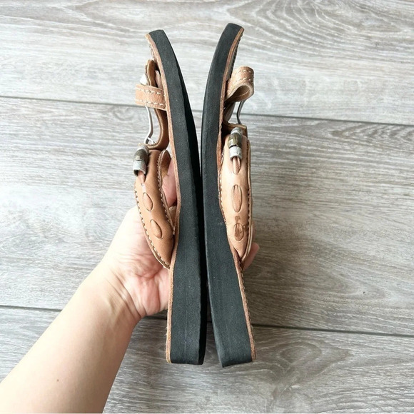 Handmade Leather Square Toe Sandal - Picture 10 of 12